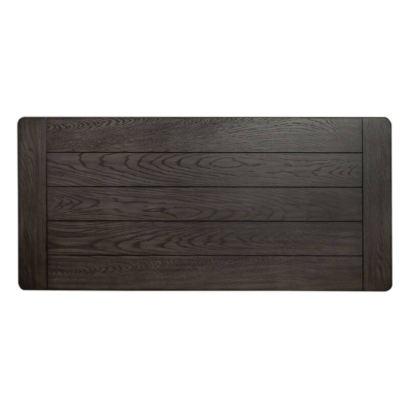 Allyson Park Wirebrushed White Charcoal Writing Desk