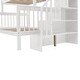 preview thumbnail 54 of 55, Twin over Full Bunk Bed with Drawer, Storage and Guard Rail, Gray
