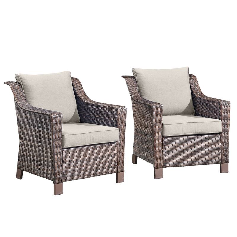 Outside Patio Sofa Chair Set with Cushions