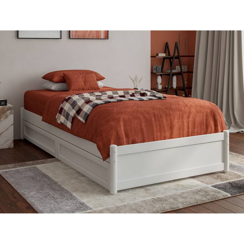 Barcelona Panel Platform Bed with Storage Drawers