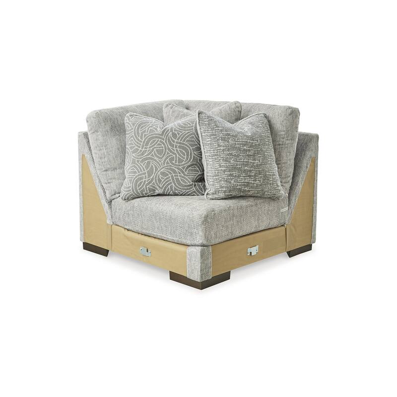 Signature Design by Ashley Regent Park Pewter 3-Piece Sectional - 93"W x 93"D x 39"H