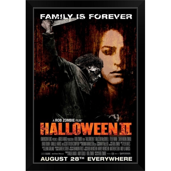 "Halloween 2 - Movie Poster - Canadian" Black Framed Print