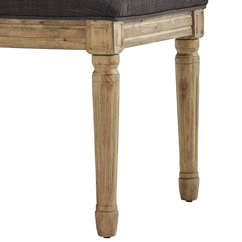 Deana Ornate Linen Dining Chairs (Set of 2) by iNSPIRE Q Artisan