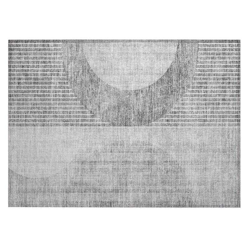 Machine Washable Indoor/ Outdoor Chantille Contemporary Geo Rug