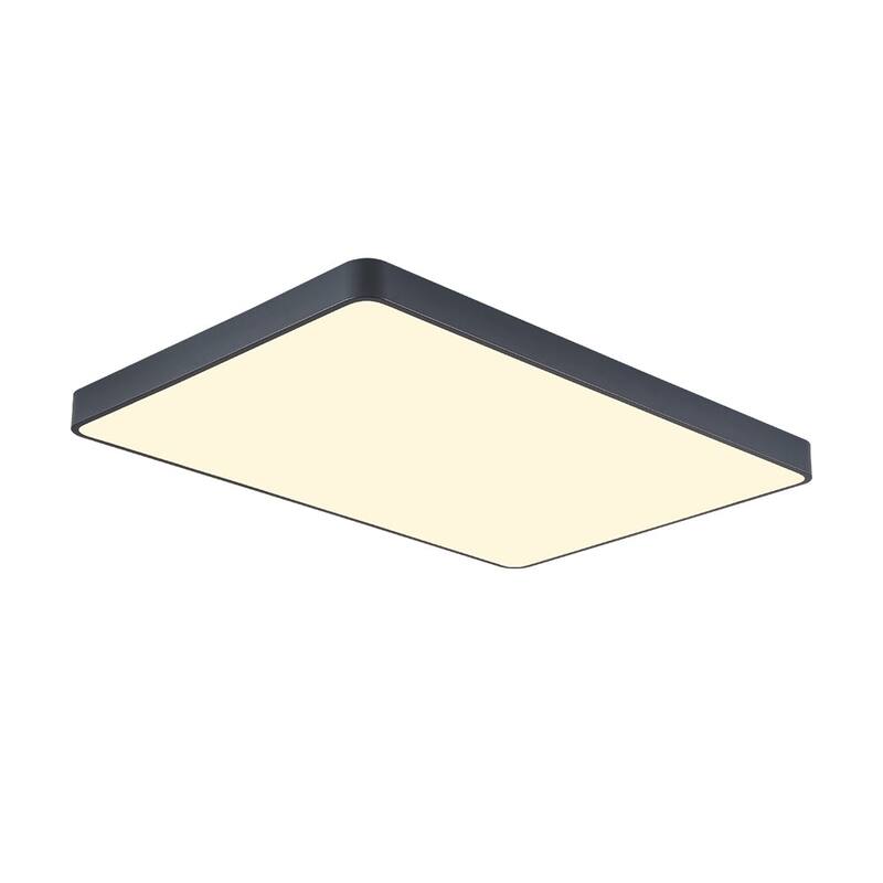 Dimmable LED Wide Rectangular Flush Mount Light 33.9 in