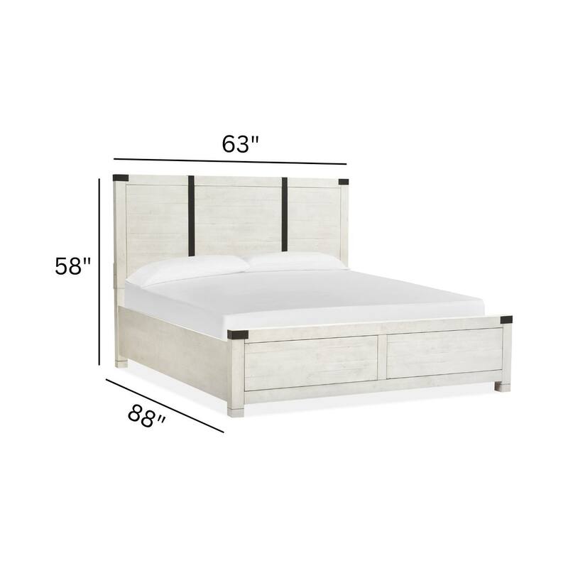 Magnussen Home Chesters Mill Alabaster Panel Bed