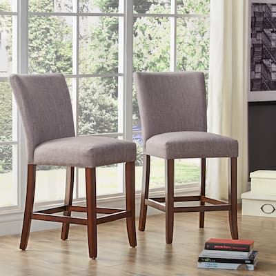 Dinant Classic Upholstered High Back Counter Height Chairs (Set of 2)