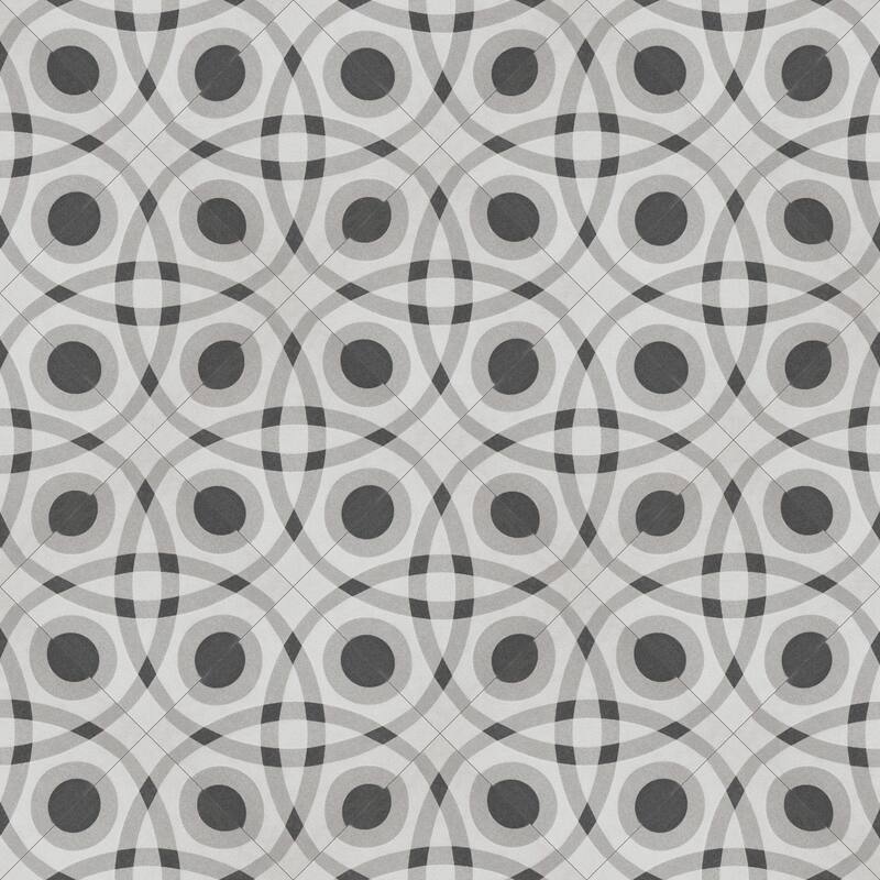 Merola Tile Twenties Mini Circle 3-7/8" x 3-7/8" Ceramic Floor and Wall Tile