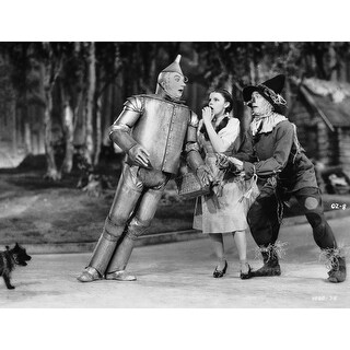 Shop Wizard Of Oz Tin Man Leaning On Dorothy In Black And White