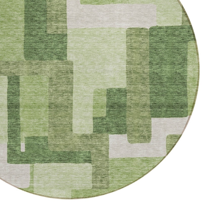 HomeRoots Abstract Transitional Rectangle Outdoor Rug