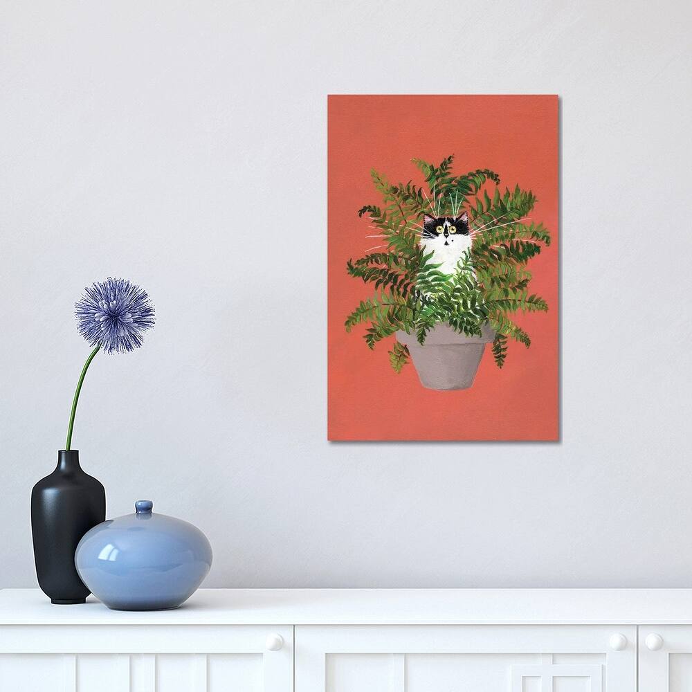iCanvas "Cleo In A Fern" by Kim Haskins Canvas Print