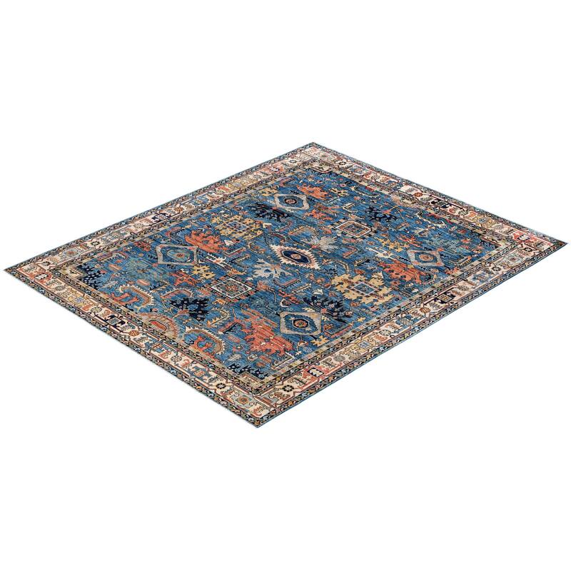 Serapi One-of-a-Kind Hand-Knotted Area Rug - Blue - 8' 1" x 9' 9"