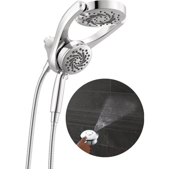 Delta 75419 HydroRain 1.75 GPM 2-in1 Shower Head and Hand Shower with