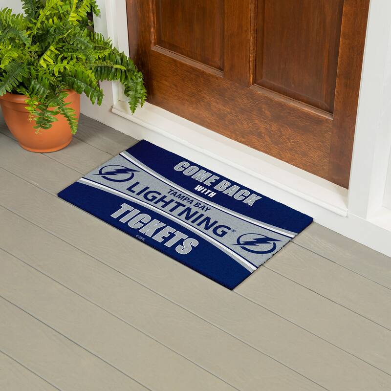 St Louis Blues 28 in. x 16 in. PVC "Come Back With Tickets" Trapper Door Mat