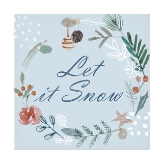 Melissa Wang  'Snowy Christmas IV' Canvas Art