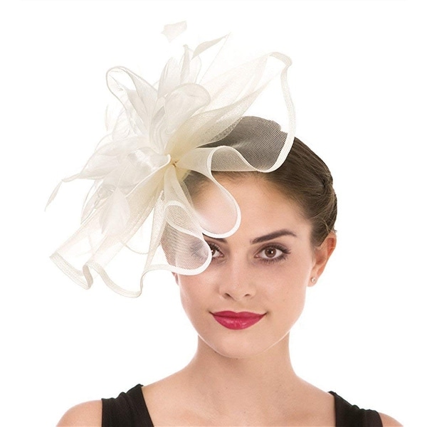 Fascinator Women/'s Organza Church Kentucky Derby British Bridal Tea Party Weddin