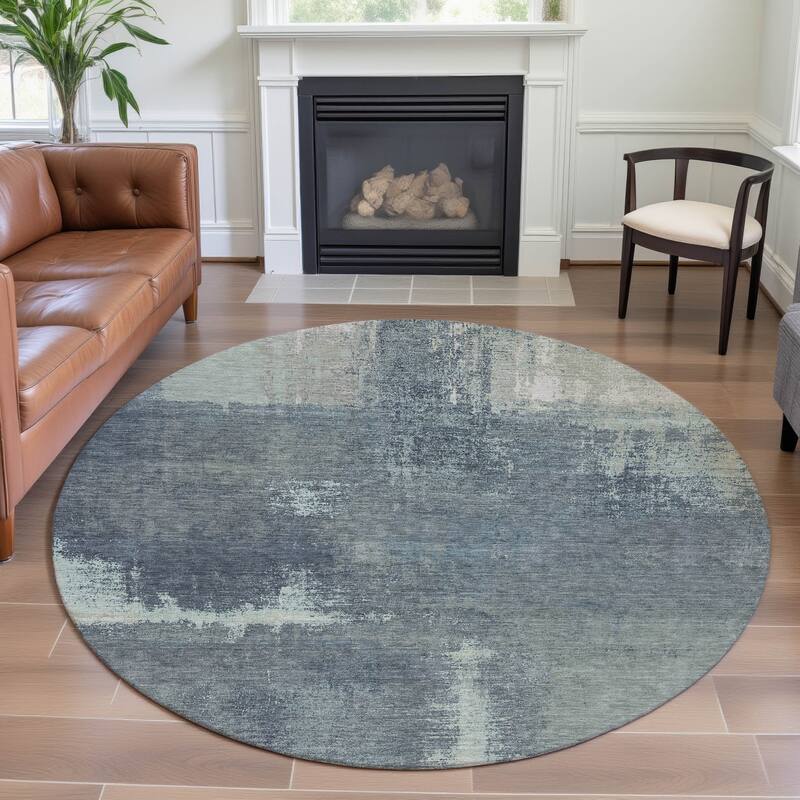 Premium Washable Super Soft Contemporary Mayfield Rug - Sage - 8' x 8'