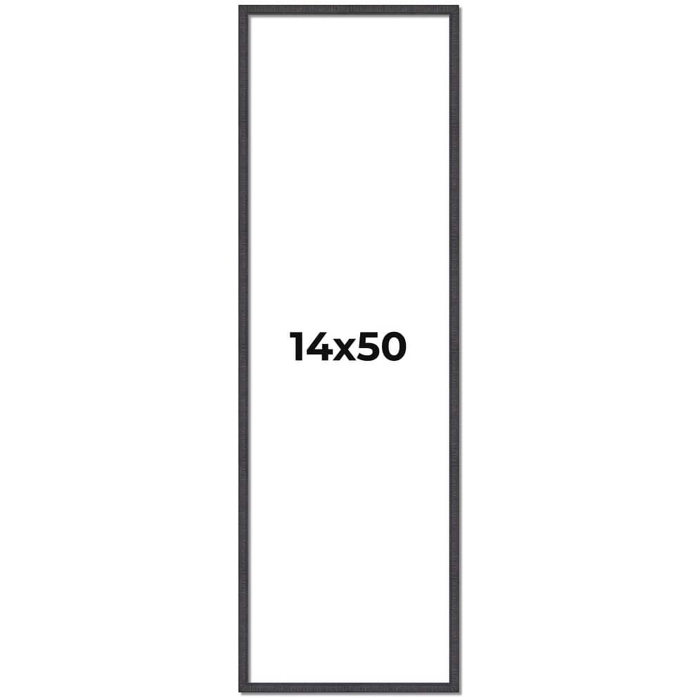 14x50 Frame Brown Solid Wood Picture Frame - Complete Modern Photo