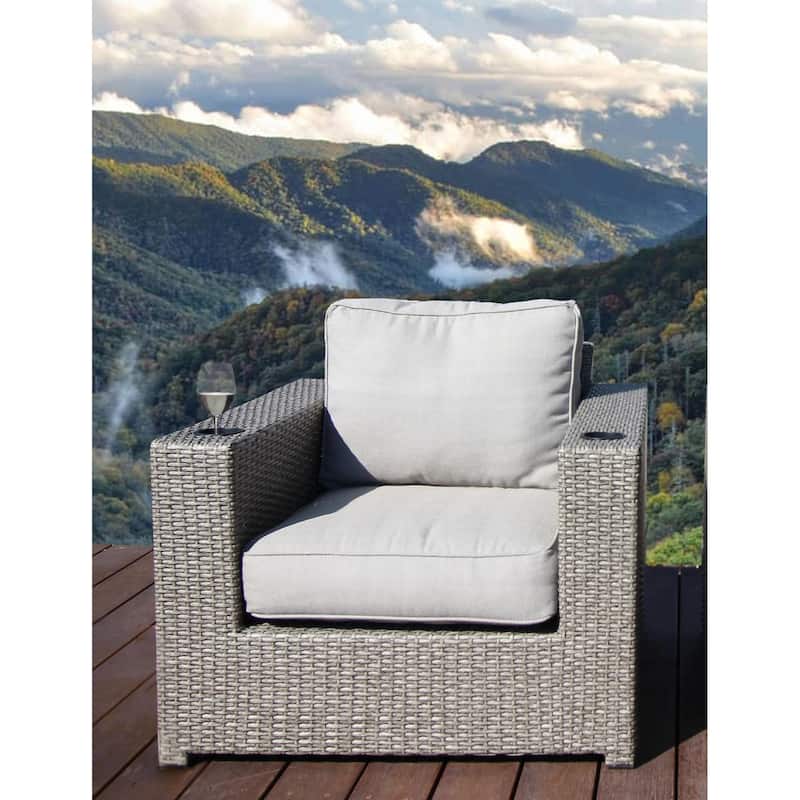 LSI Chair with Cushions - Mixed Grey