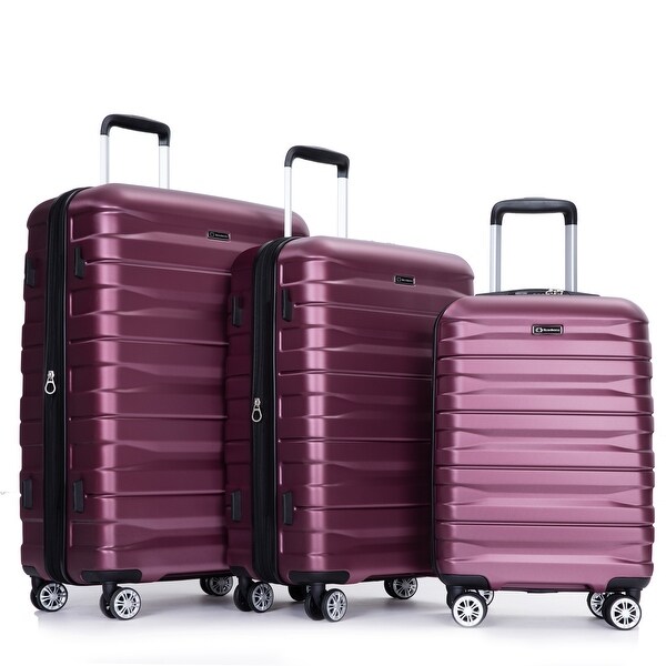 3 Piece Luggage Sets (21/25/29),PC Lightweight & Durable