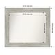 preview thumbnail 25 of 119, Dove Greywash Framed Non-Beveled Custom Wall Mirror, Bathroom Vanity Mirror Outer Size: 34 x 29