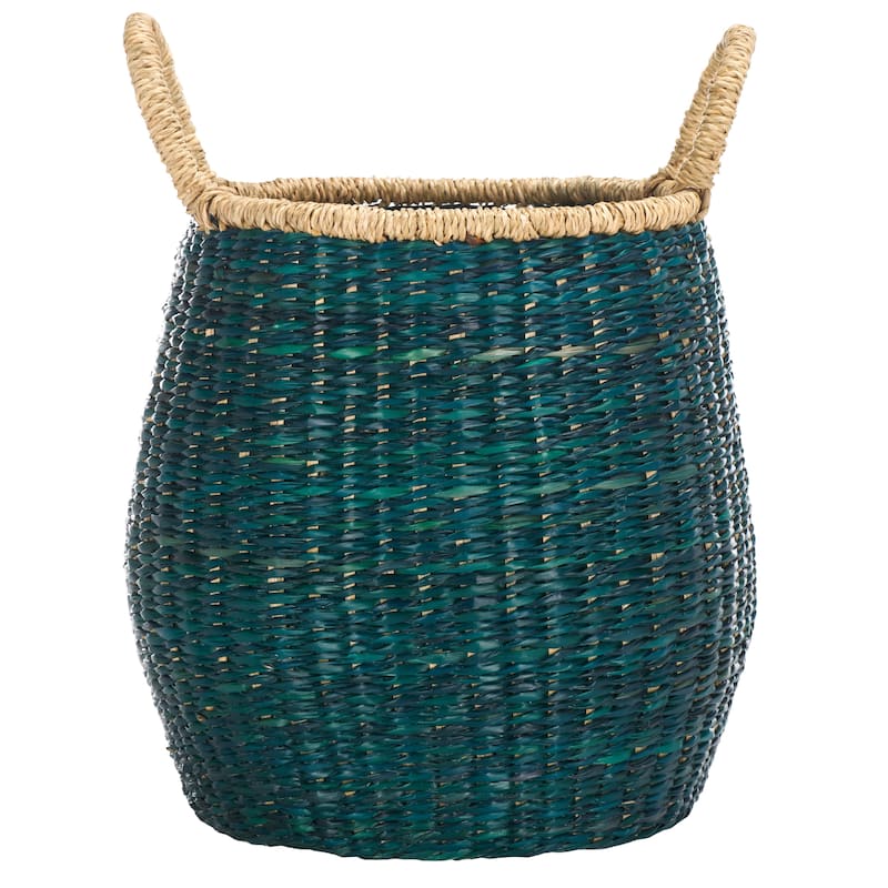 SAFAVIEH Home Estra Basket with Handles - 12"W x 12"D x 14"H