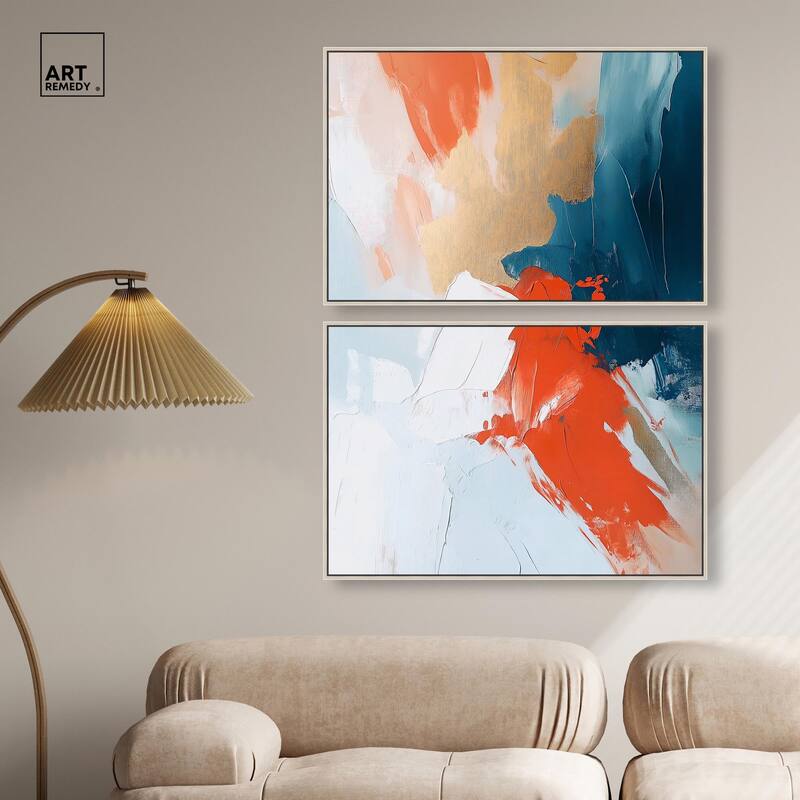 Bold and Bright I Canvas Set of 2 by Art Remedy