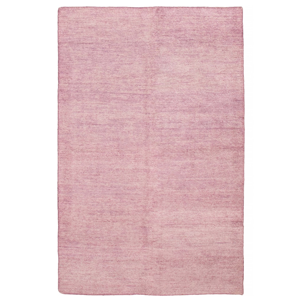 ECARPETGALLERY Hand-knotted Loreto Violet Silk Rug - 9'9 x 14'7