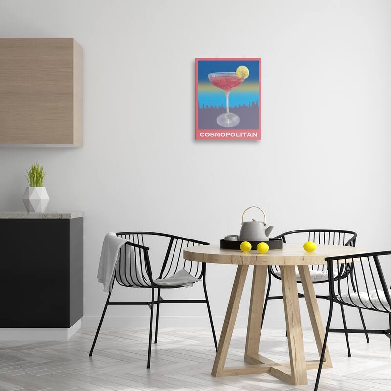 Stupell Cosmopolitan over Cityscape Canvas Wall Art Design By Matthew Piotrowicz