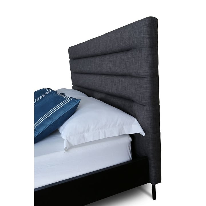 Manhattan Comfort Upholstered Mid Century Schwamm Full-Size Bed