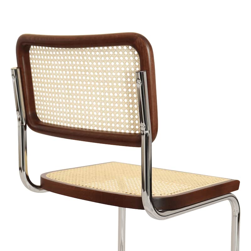 Breuer Chair Company Marcel Breuer Cesca Cane Cantilever Side Chair w/ Chrome Steel Frame (Various Wood & Cane Colors)