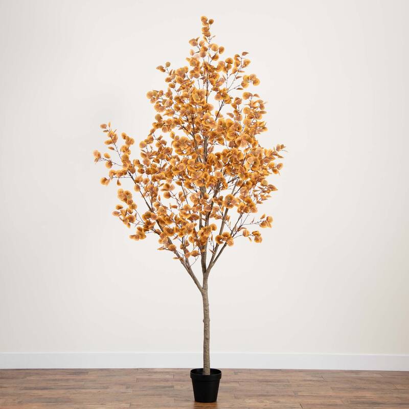 Eucalyptus Artificial Tree with Planter - 9' - Unlit