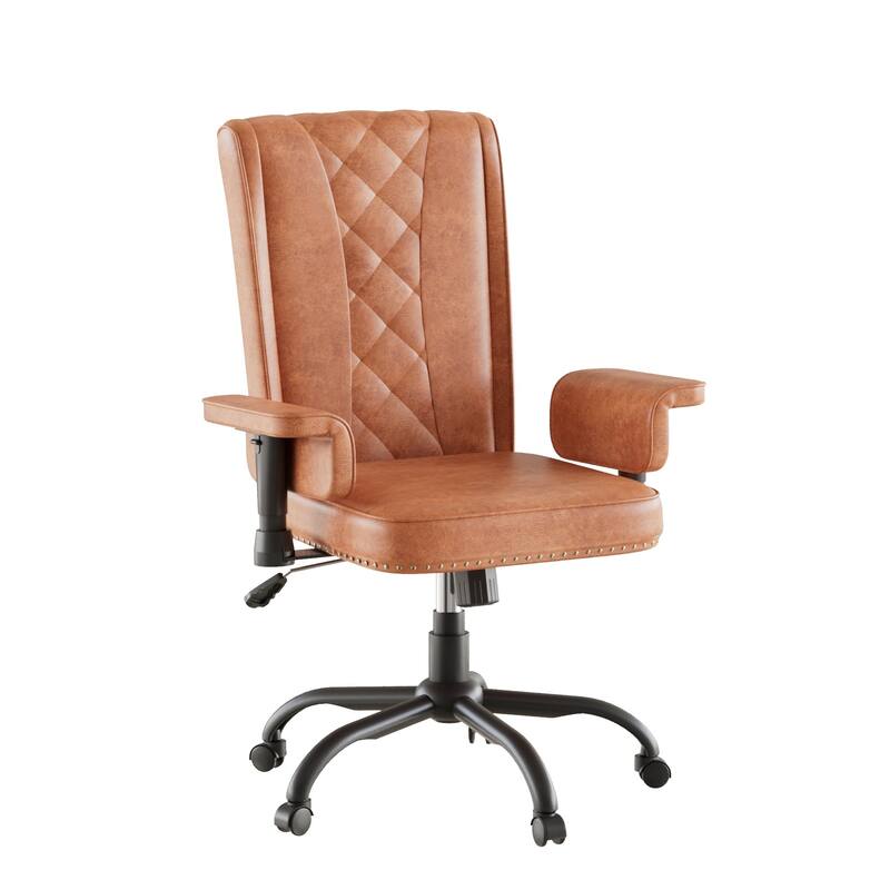 Adjustable Home Office Desk Chair, Desk Chair Executive Office Chair Computer Chair Ergonomic Mid Back with 360° Swivel