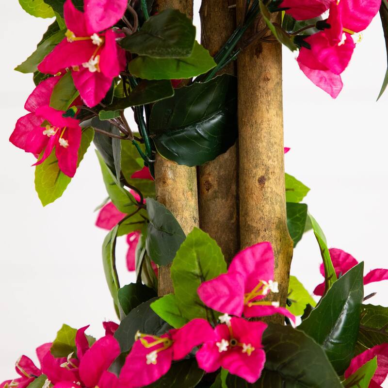 6-ft UV Resistant Artificial Spiral Bougainvillea Tree