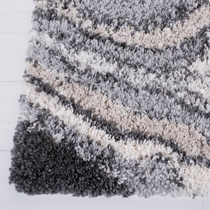 SAFAVIEH Fontana Shag Geanina Modern Abstract 2-inch Thick Rug