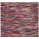 preview thumbnail 41 of 49, SAFAVIEH Handmade Rag Rug Ljubika Casual Stripe Cotton Rug with Fringe 4' Square - Multi - Square
