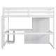 preview thumbnail 17 of 16, Full Size Loft Bed with Wardrobe, Desk, Drawers, and Open Storage Cabinet, Multi-Functional Space-Saving Design, Gray
