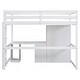 preview thumbnail 8 of 7, Full Size Loft Bed with Wardrobe, Desk, Drawers, and Open Storage Cabinet, Multi-Functional Space-Saving Design, White