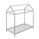 preview thumbnail 9 of 7, Metal Silver Twin Size House Bed Frame for Kids