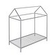 preview thumbnail 9 of 7, Kids Twin Metal House Bed Frame - Sturdy Platform Bed with Adjustable Height and Creative Playhouse Design