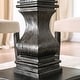 preview thumbnail 10 of 11, Furniture of America Brec Rustic White 48-inch Pedestal Dining Table