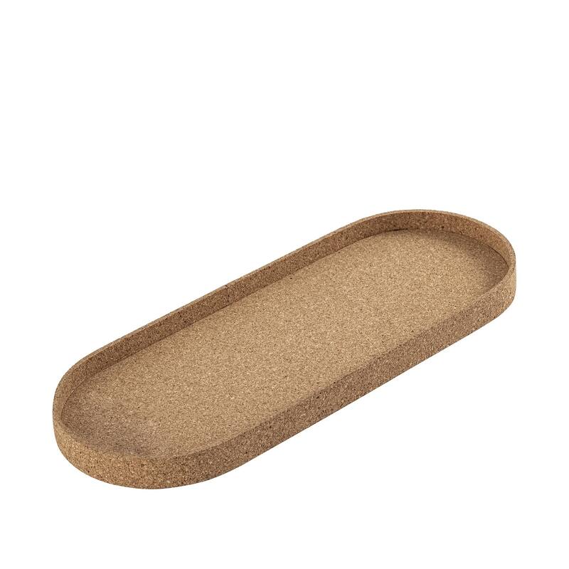 Oval Cork Tray Large