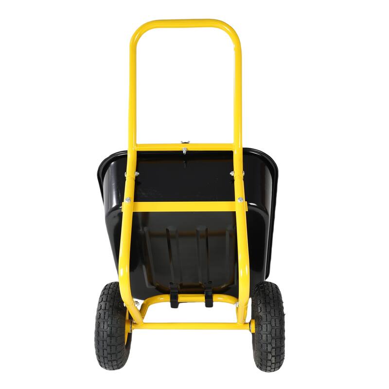 35L Large Capacity Two-Wheeled Trolley Cart for Gardening, Warehouse Handling, and Outdoor Activities, Non-Leak Design