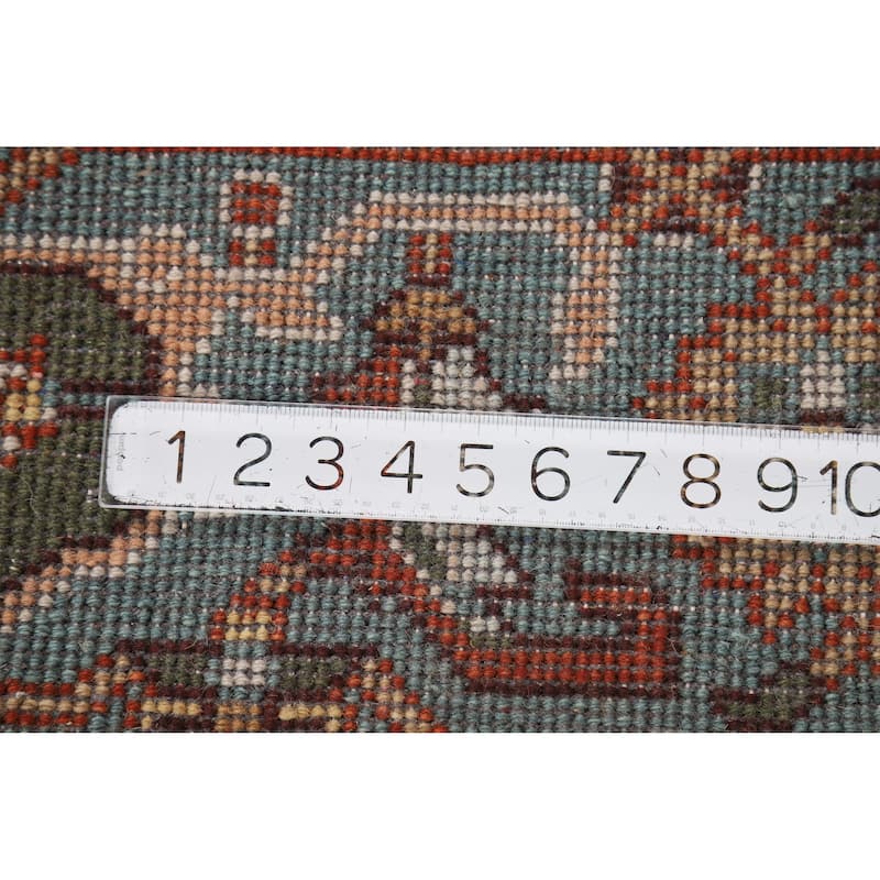 Hand Knotted Oriental 100% Wool Carpet Transitional All-Over Oranges & Rust Oushak Area Rug - 10' 2'' X 8' 1''