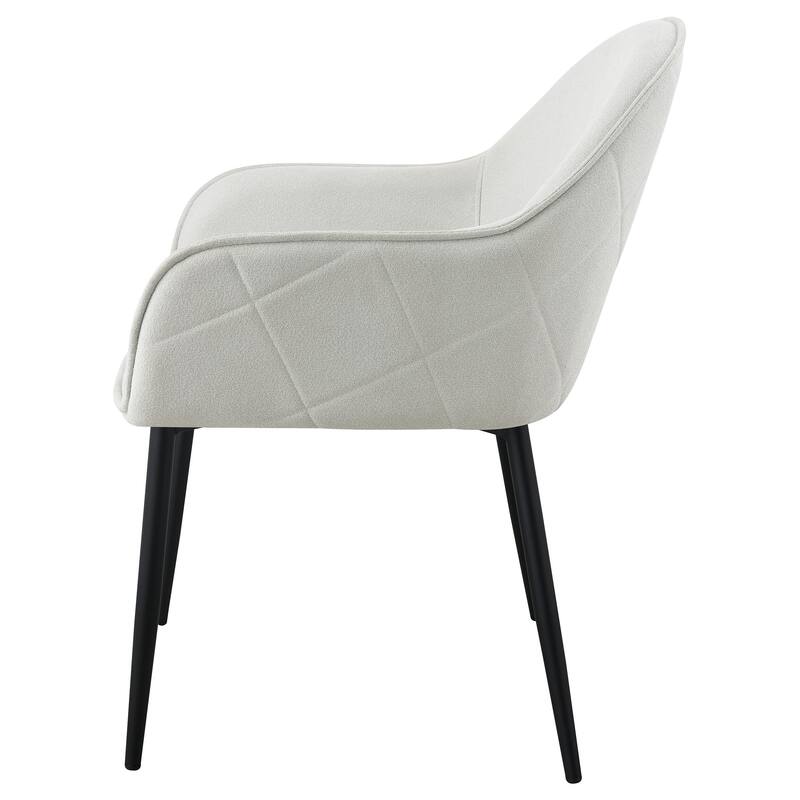 Emma Fabric Upholstered Dining Arm Chair (Set of 2)
