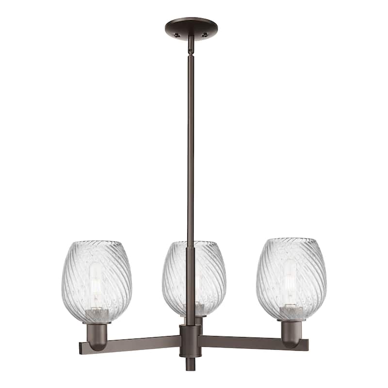 Innovations Lighting Endless Possibilities Arcadia - Salina - 3 Light 28" Stem Hung Chandelier - Oil Rubbed Bronze