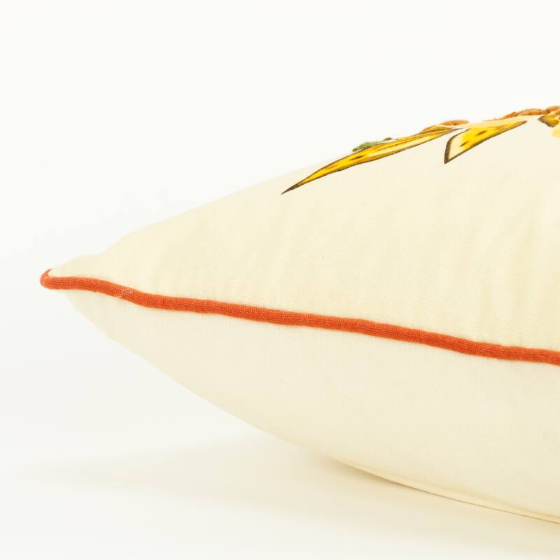 Rizzy Home Pumpkin Collage Textured Throw Pillow