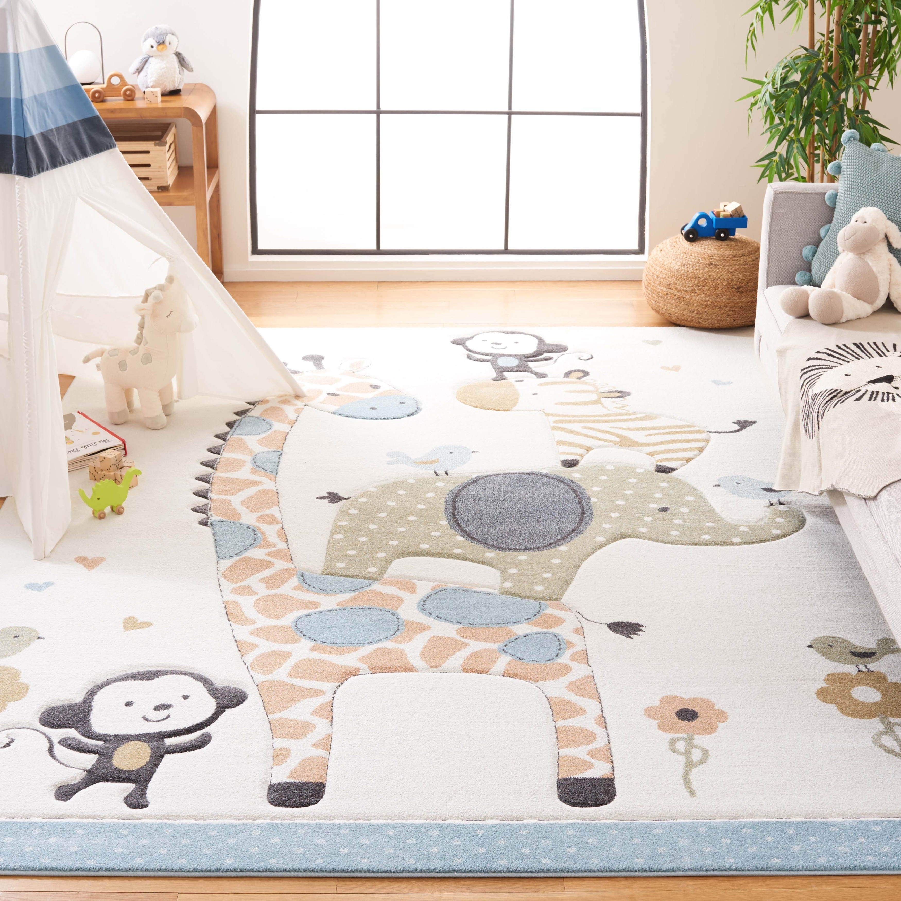 SAFAVIEH Carousel Kids Miharu Animal Rug