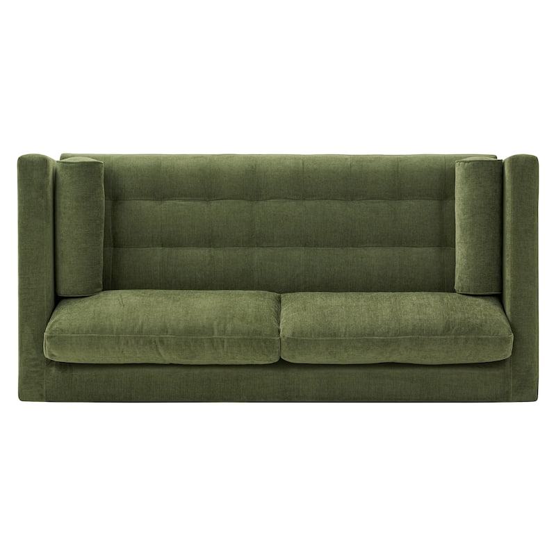 Poly and Bark Napa 82" Pull-Out Sofa Bed in Distressed Green