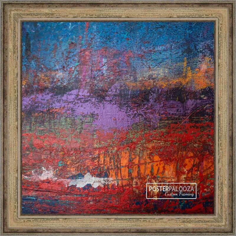 30x30 Frame Antique Acid Finish Wood Square Picture Frame with UV